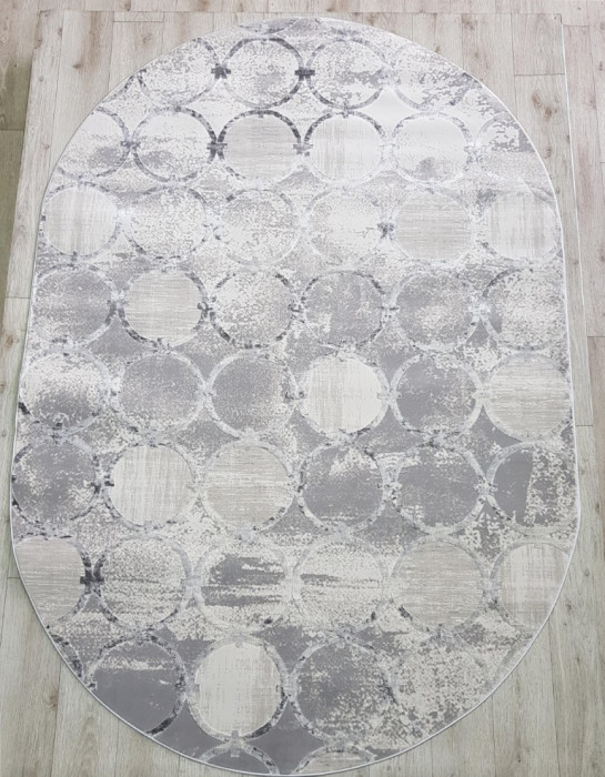 Ковер 36444B oval GREY / L.GREY