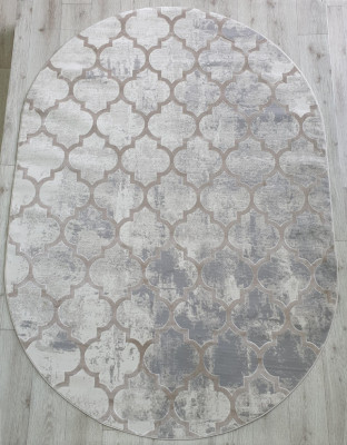 Ковер 36557A oval L.BEIGE / L.BEIGE