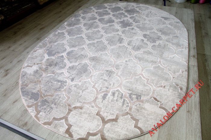 Ковер 36557A oval L.BEIGE / L.BEIGE