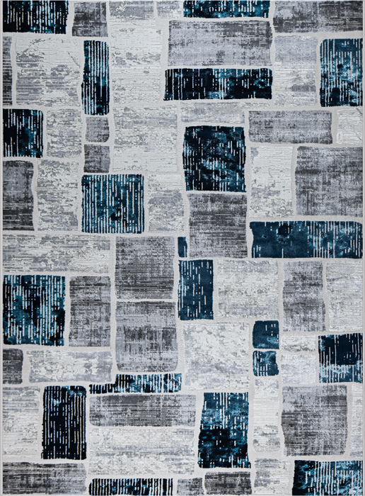 Ковер 38471A stan BLUE FLS / L.GREY