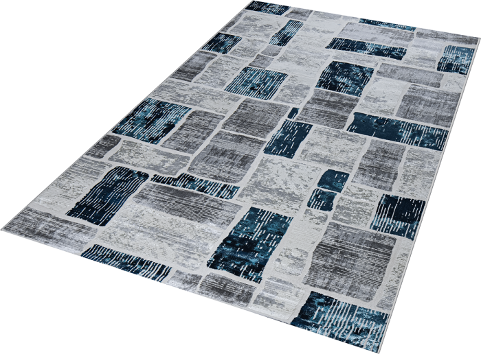 Ковер 38471A stan BLUE FLS / L.GREY