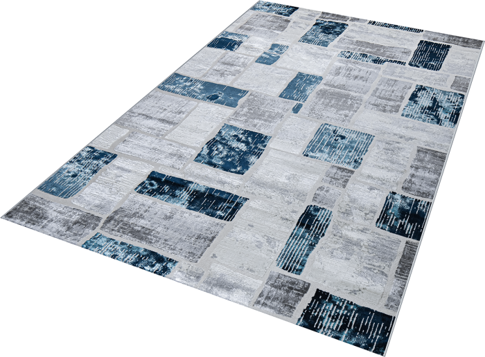 Ковер 38471A stan BLUE FLS / L.GREY