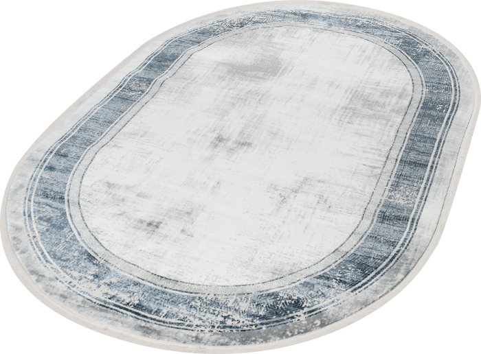 Ковер 38720A oval BLUE / WHITE