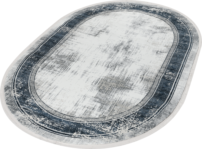 Ковер 38720A oval BLUE / WHITE