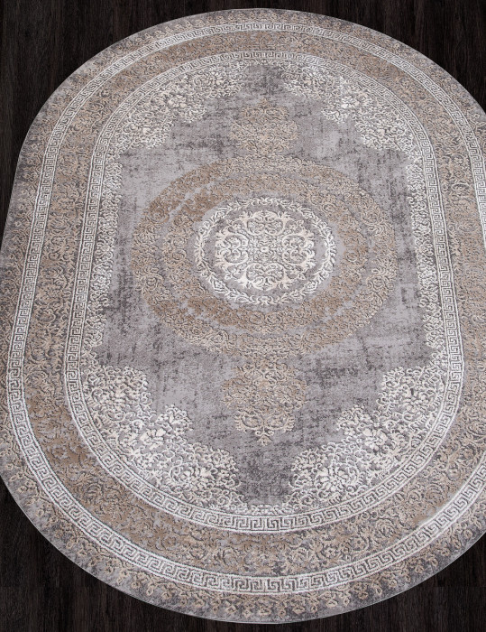Ковер 04073C - GREY / BROWN - Овал - коллекция ARMINA