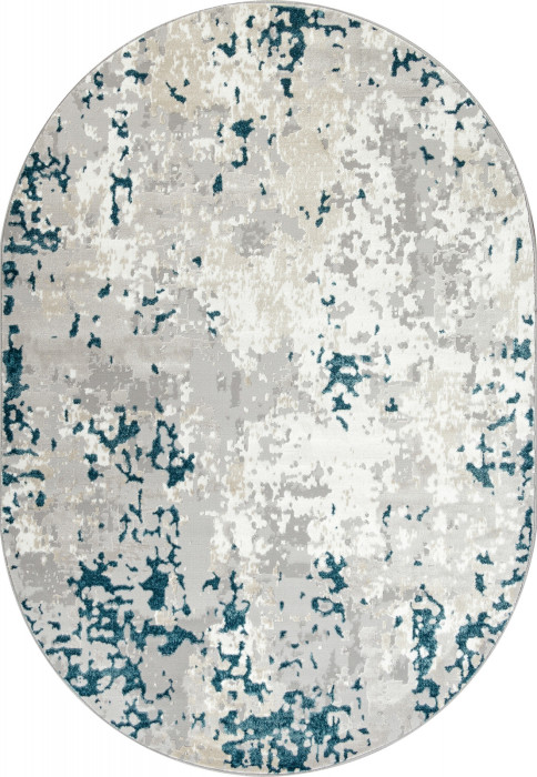 Ковер F283 - GRAY - Овал - коллекция PALERMO