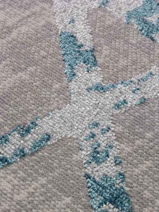 Ковер F478 - GRAY-BLUE - Дорожка - коллекция LIMAN