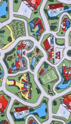 Ковролин палас Деревня