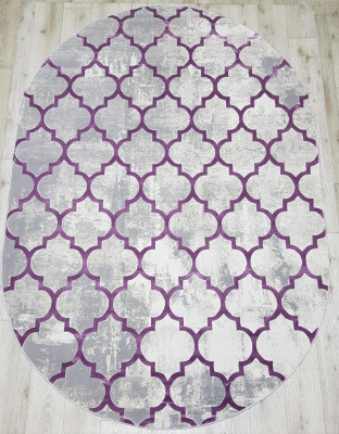 Ковер 36557A oval LILA / LILA