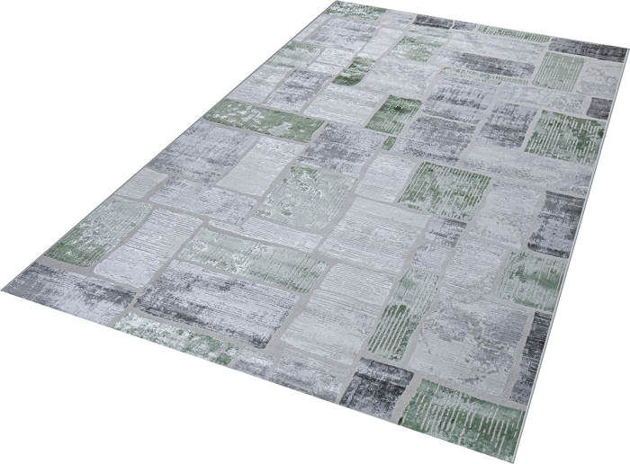 Ковер 38471A stan GREEN FLS / L.GREY