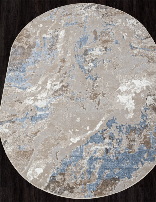 Ковер 00085A - L.BLUE / BEIGE - Овал - коллекция PARADIZE