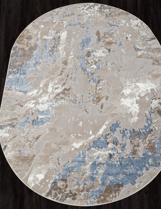 Ковер 00085A - L.BLUE / BEIGE - Овал - коллекция PARADIZE
