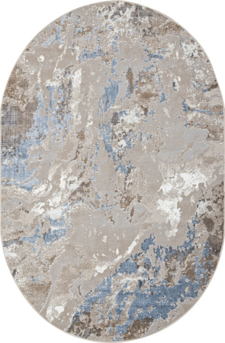 Ковер 00085A - L.BLUE / BEIGE - Овал - коллекция PARADIZE
