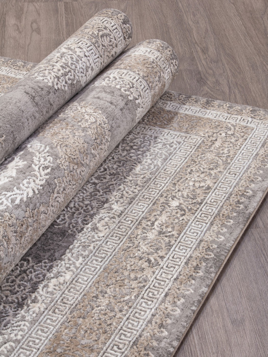 Ковер 04073C - GREY / BROWN - Прямоугольник - коллекция ARMINA