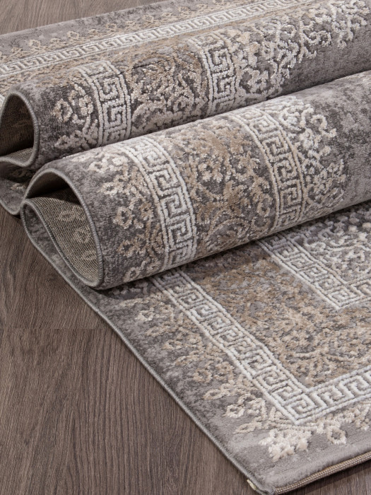 Ковер 04073C - GREY / BROWN - Прямоугольник - коллекция ARMINA