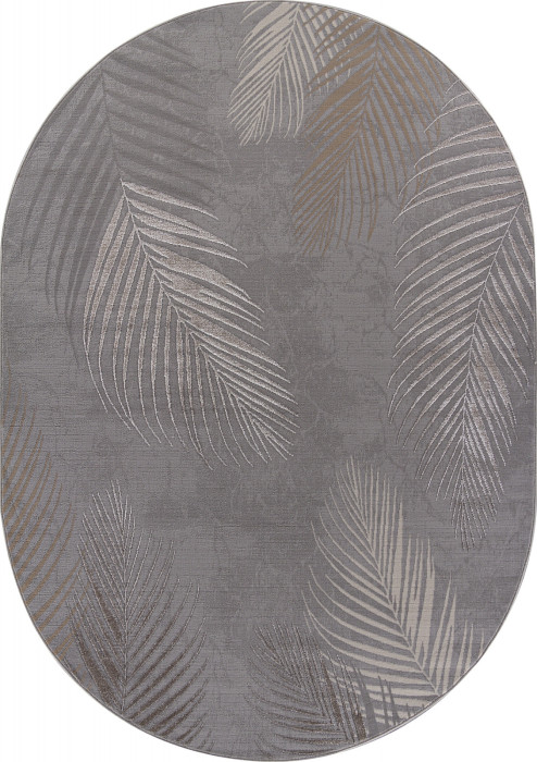 Ковер F167 - GRAY - Овал - коллекция LIMAN