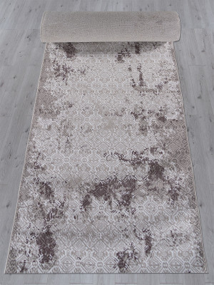 Ковер F392 - GRAY - Дорожка - коллекция SILVER