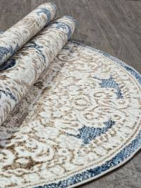 Ковер ANTEP ( АНТЕП ) O1701 - 630 CREAM / BLUE ( Овал )