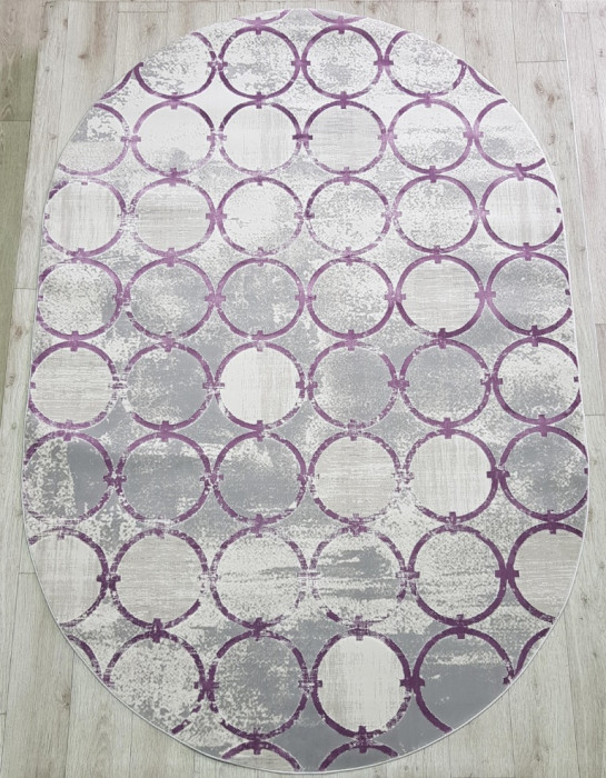Ковер 36444B oval LILA / LILA
