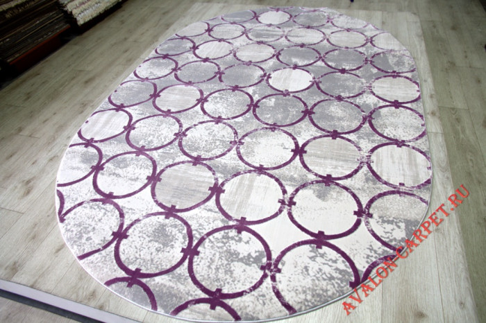 Ковер 36444B oval LILA / LILA