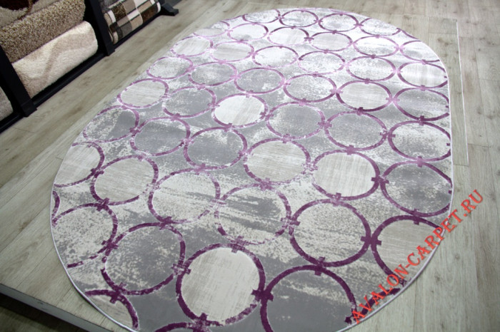 Ковер 36444B oval LILA / LILA