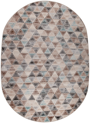 Ковер 36853A oval L.BEIGE / BLUE