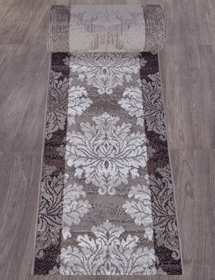 Ковер D213 - GRAY-PURPLE - Дорожка - коллекция SILVER