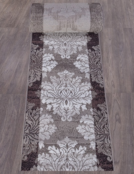 Ковер D213 - GRAY-PURPLE - Дорожка - коллекция SILVER