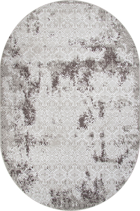 Ковер F392 - GRAY - Овал - коллекция SILVER