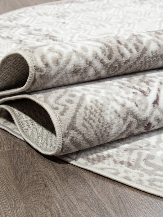 Ковер F392 - GRAY - Овал - коллекция SILVER